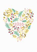 Coeur de fleurs pour une ann&eacute;e 2026